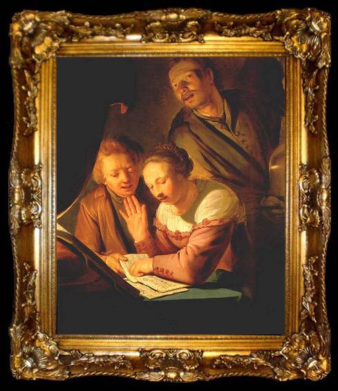 framed  GREBBER, Pieter de Musical Trio dfh, ta009-2
